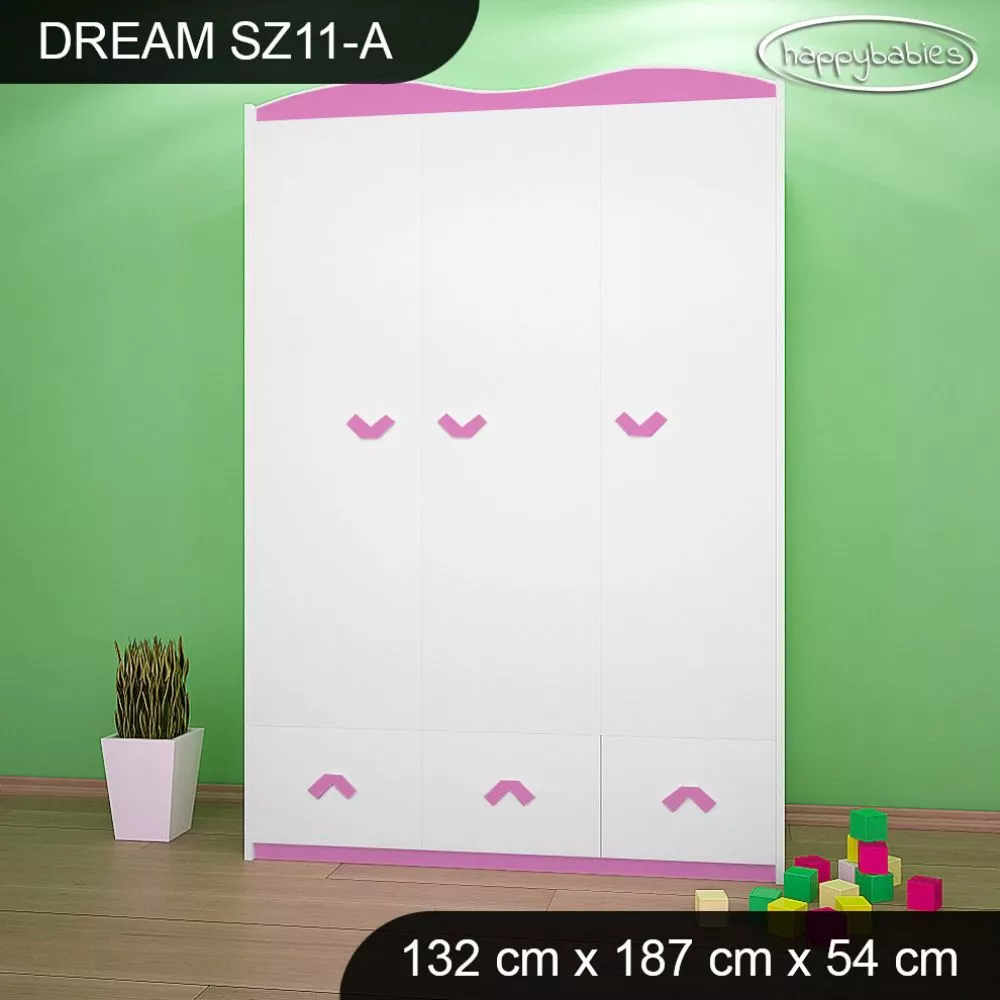 Bērnu skapis Dream SZ11-A · 132 × 54 × 187 cm