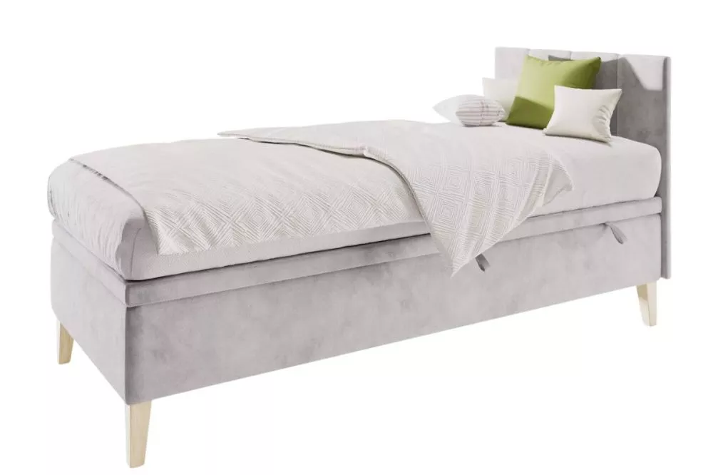 Gulta Intaro 8 Standard ar stelāžu Guļamvietas platums: 120 cm, Guļamvietas garums: 200 cm, · Gaiši pelēks · 121 × 205 ×