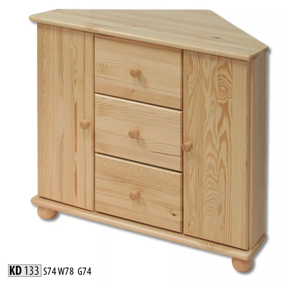 Kumode KD 133 · Priede · 74 × 74 × 78 cm
