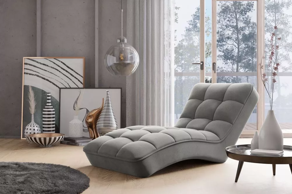 Mīksts krēsls Loren Relax Standard · Gaiši pelēks · 85 × 170 × 116 cm