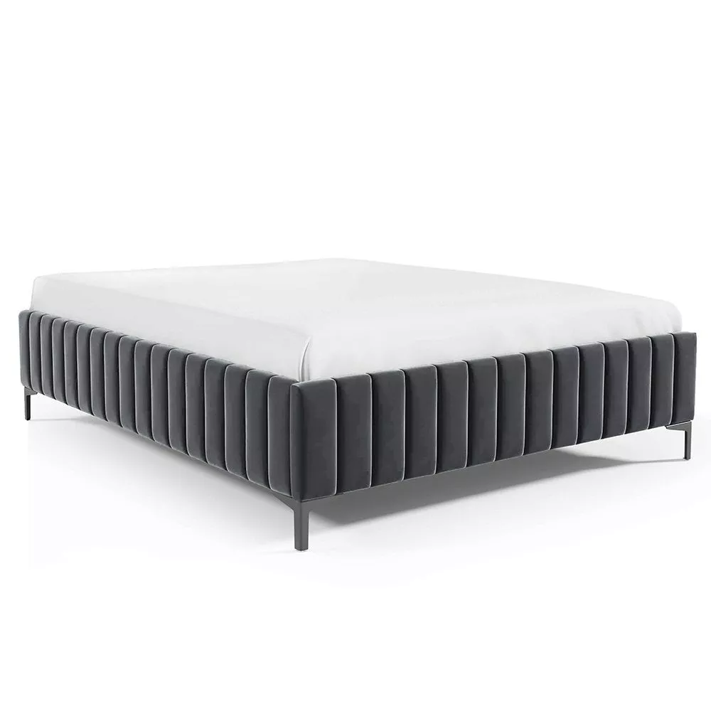 Gulta PK26 ar stelāžu Guļamvietas platums: 160 cm, Guļamvietas garums: 200 cm, stelāžas tips: metāla, · Grafīts · 170 × 