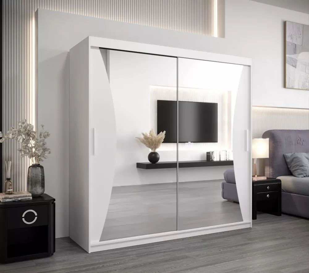 Skapis Monaco · Balts · 200 × 62 × 200 cm