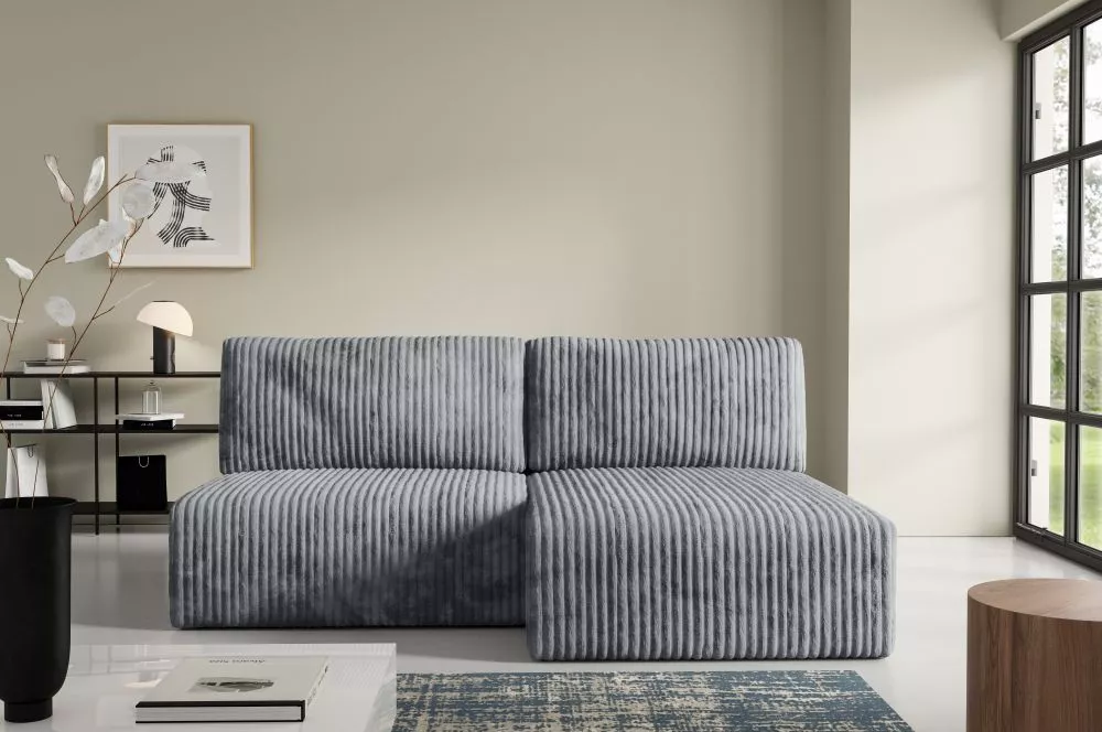 Dīvāns Bergamo Tilia standard · Pelēks · 149 × 210 × 70 cm