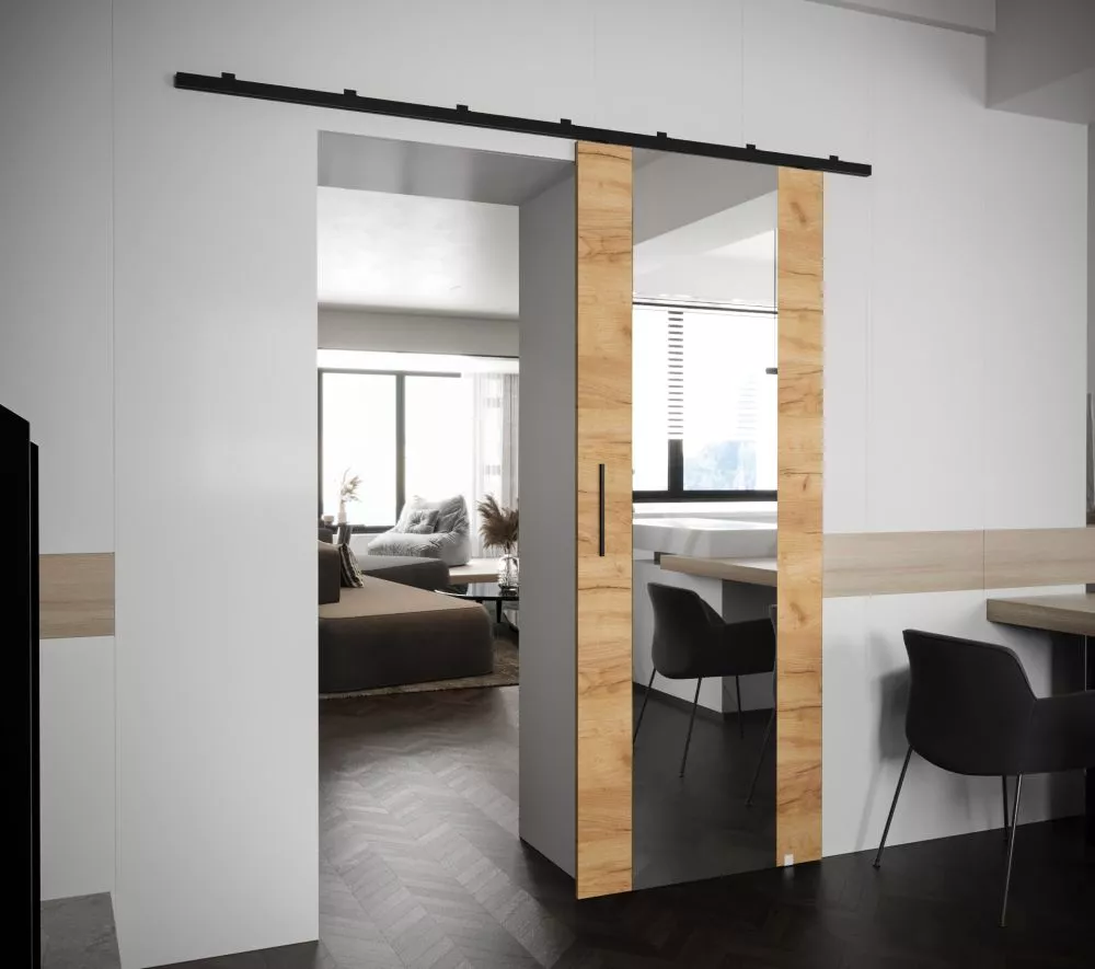 Bīdāmās durvis Zonda 2 · Ozols craft zelts · 70 × 204 cm