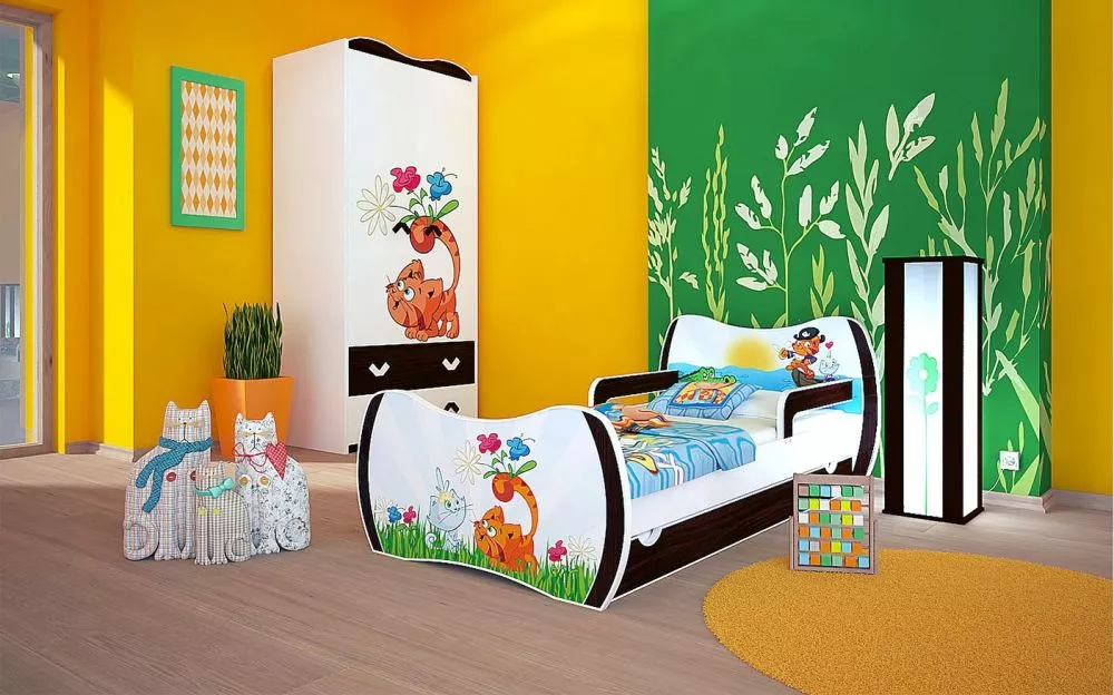Bērnu gulta Dream L04 160x80 DM25 ar stelāžu Guļamvietas platums: 80 cm, Guļamvietas garums: 160 cm, · 104 × 164 × 71 cm