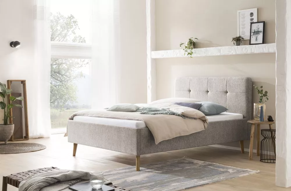 Gulta Smart Basic Standard Guļamvietas platums: 140 cm, Guļamvietas garums: 200 cm, · Kapučino · 149 × 214 × 110 cm