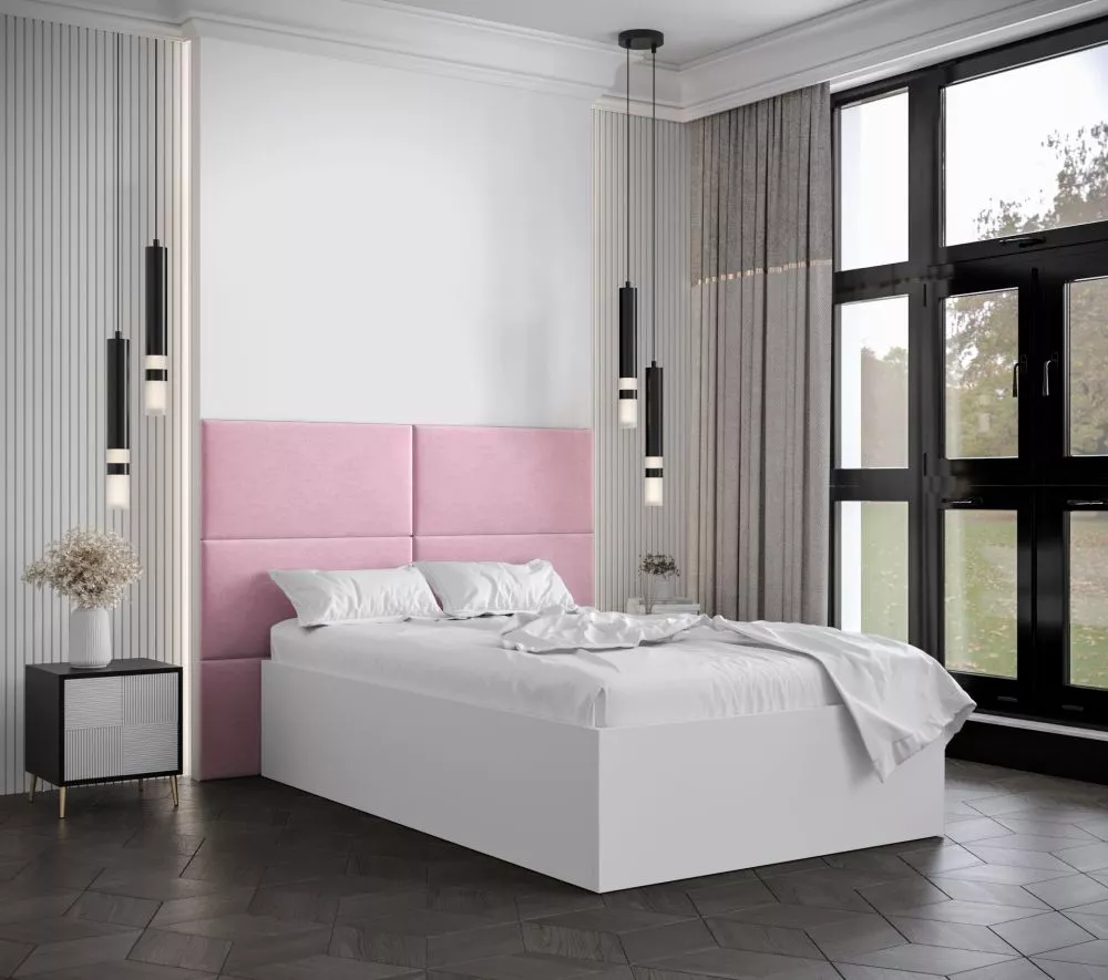 Gulta Bella 2 ar stelāžu Guļamvietas platums: 120 cm, Korpusa krāsa: balts, Guļamvietas garums: 200 cm, stelāžas tips: k