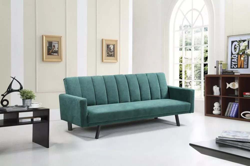 Dīvāns Armando Sofa · Tumši zaļš · 82 × 192 × 78 cm