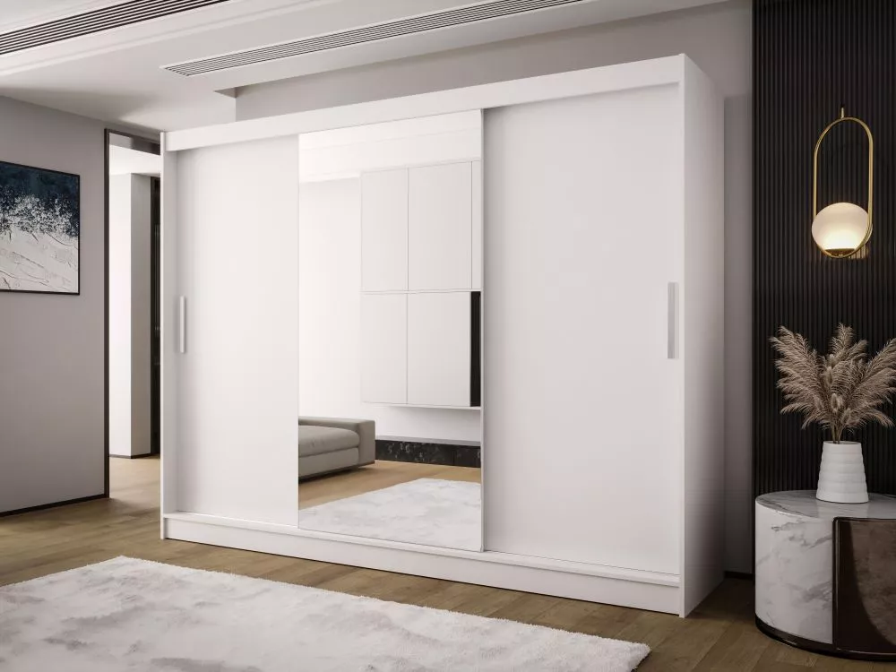 Skapis Austin 1 · Balts · 250 × 58 × 215 cm