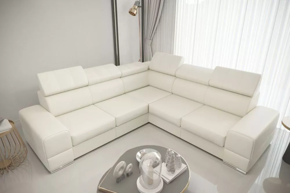 Dīvāns Royal Max Standard · Balts · 286 × 286 × 79 cm