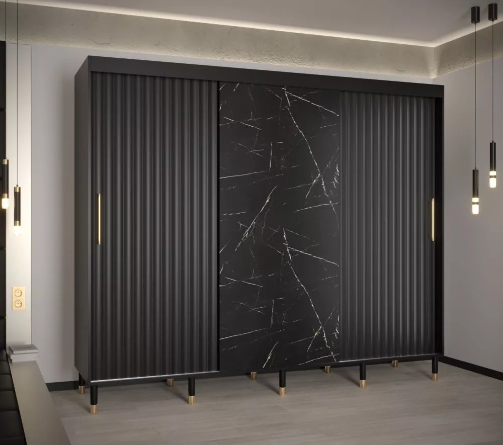 Skapis Calipso Wave Marmur · 250 × 62 × 208 cm