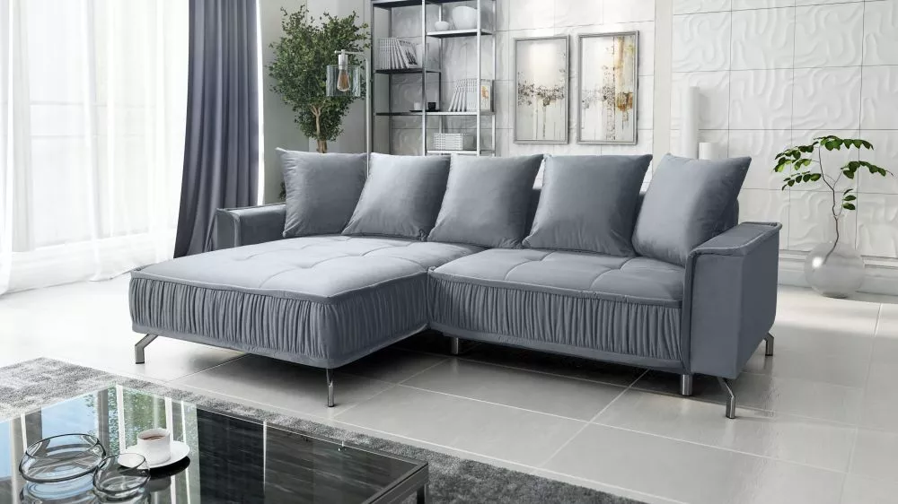Dīvāns Diosa Corner Standard · Pelēks · 173 × 277 × 95 cm