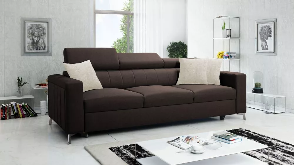 Dīvāns Baltico Sofa Standard · Tumši brūns · 99 × 236 × 83 cm
