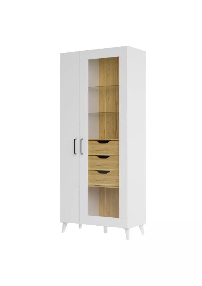 Sekcija Barris 12 Korpusa krāsa: balts, · 86 × 41.5 × 200 cm