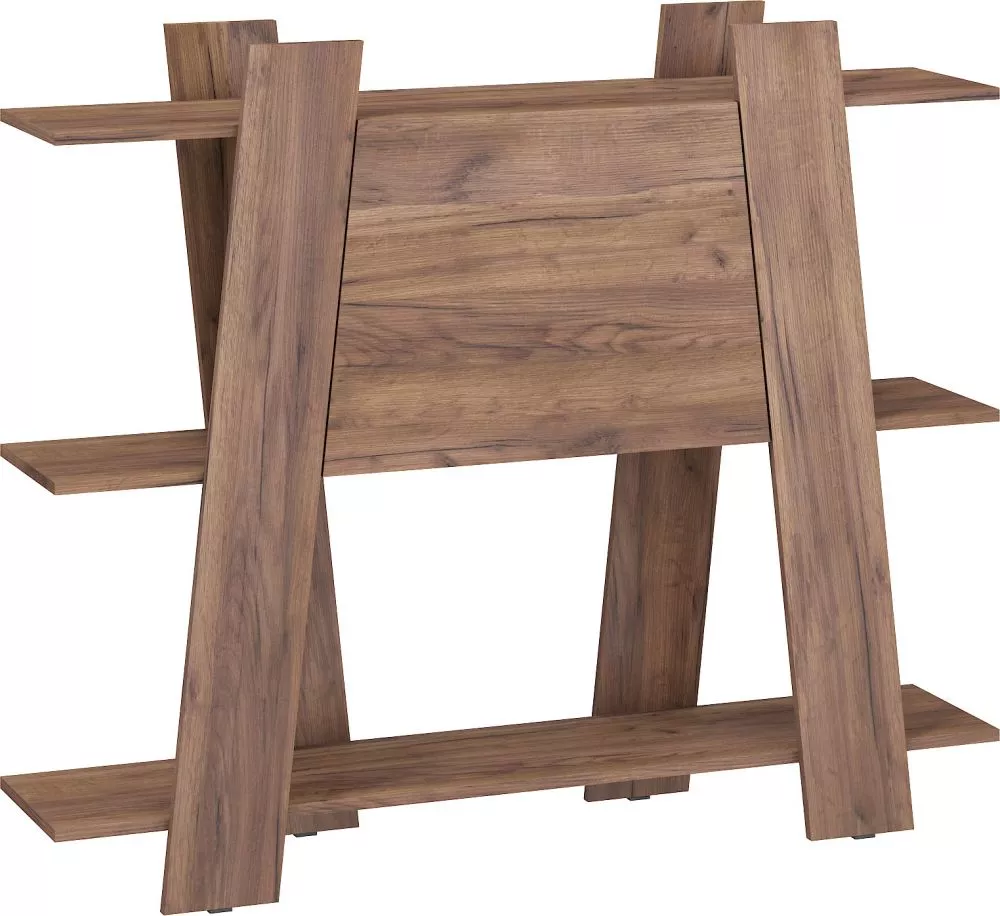 Plaukts Via 04 · Tobaco ozols · 130 × 108 × 30 cm