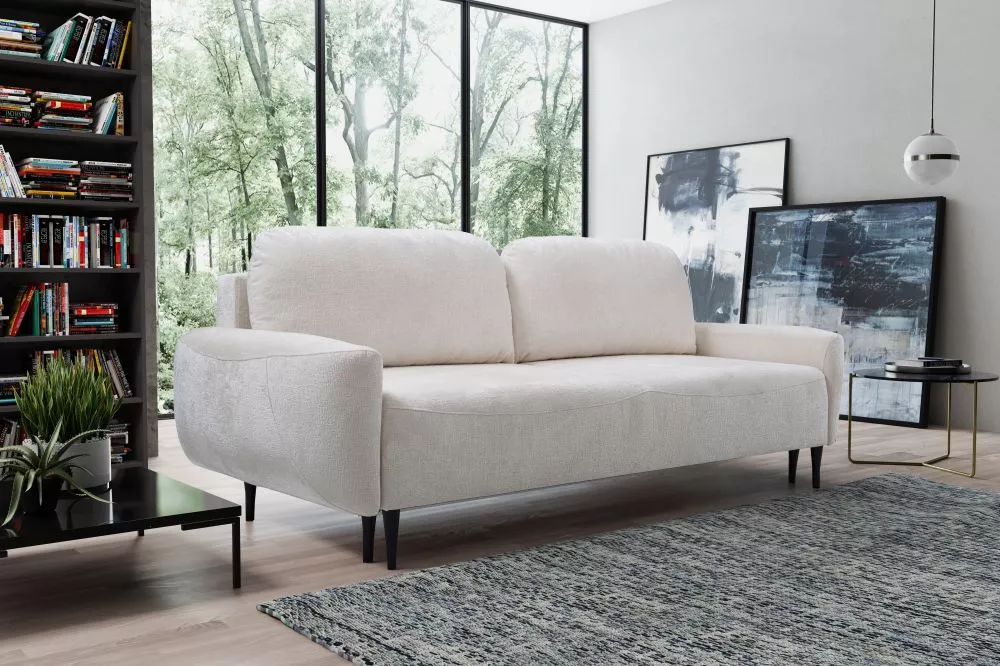 Dīvāns Boho Sofa standard · Gaišais krēms · 102 × 244 × 92 cm
