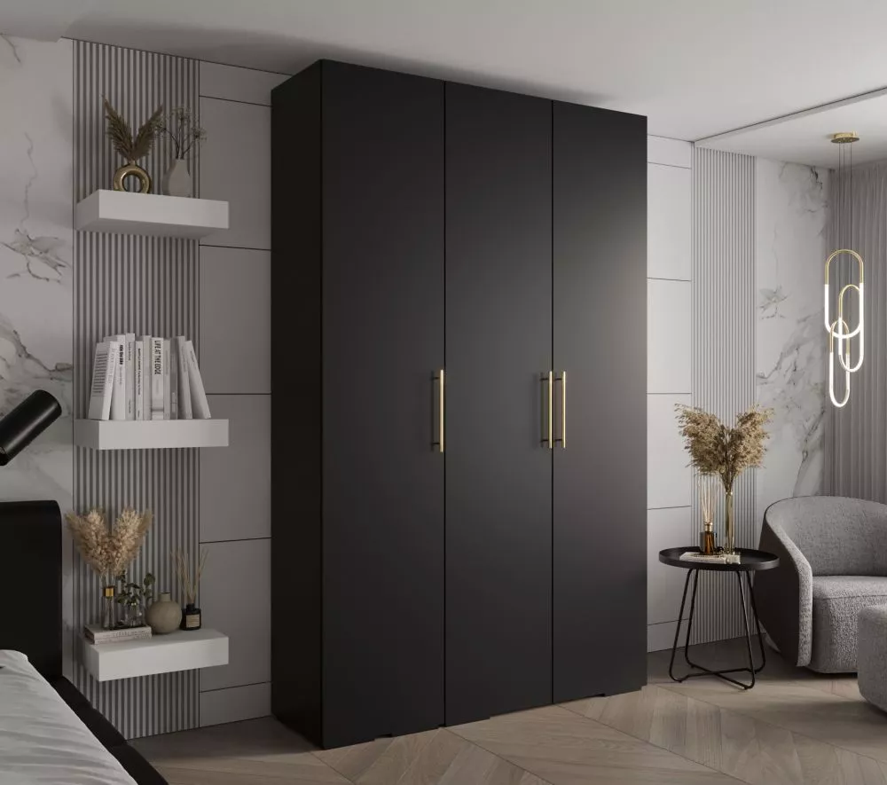 Skapis Inova 3 · Melna · 150 × 47 × 236.7 cm