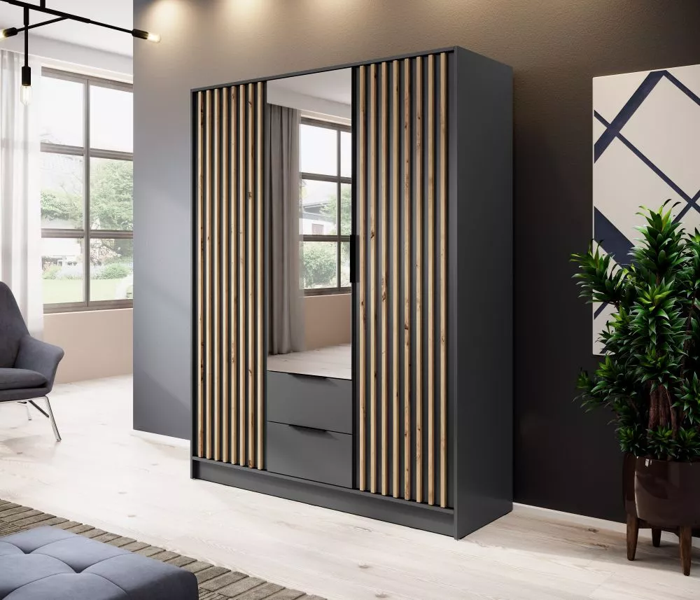 Skapis Nelly Premium Lamela · 155 × 51 × 200 cm