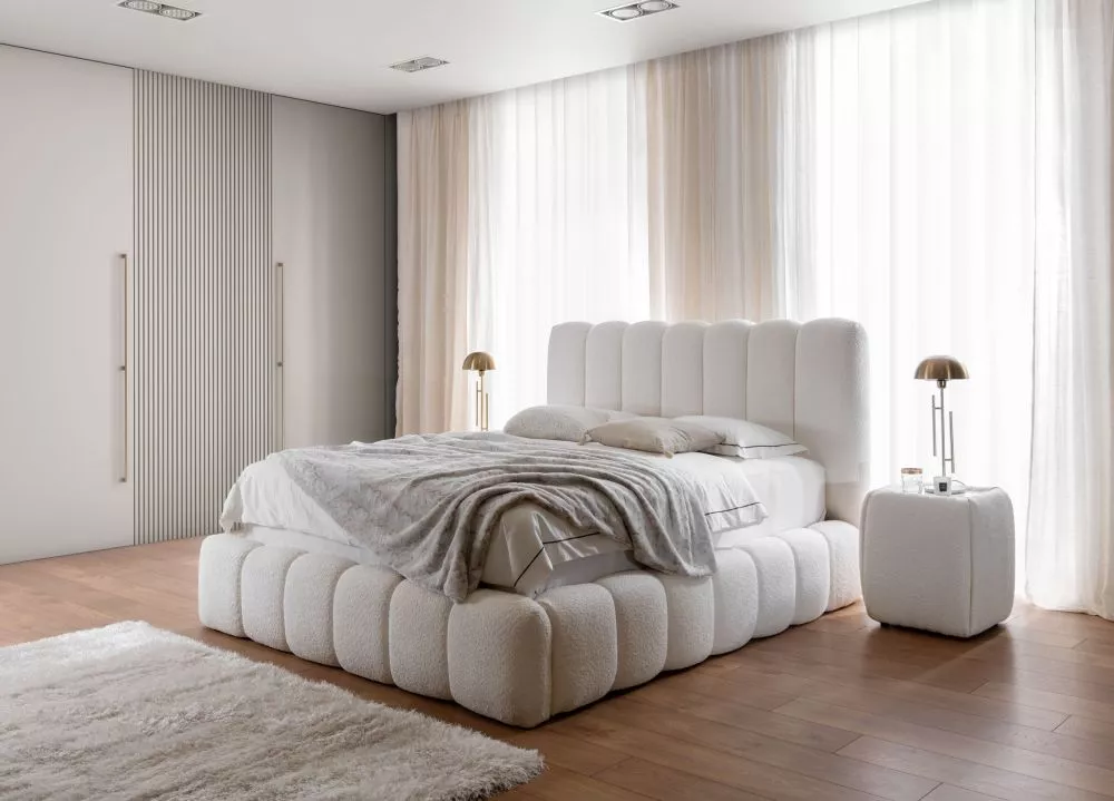 Gulta Cande Standard ar stelāžu Guļamvietas platums: 120 cm, Guļamvietas garums: 200 cm, stelāžas tips: metāla, · Gaiši 