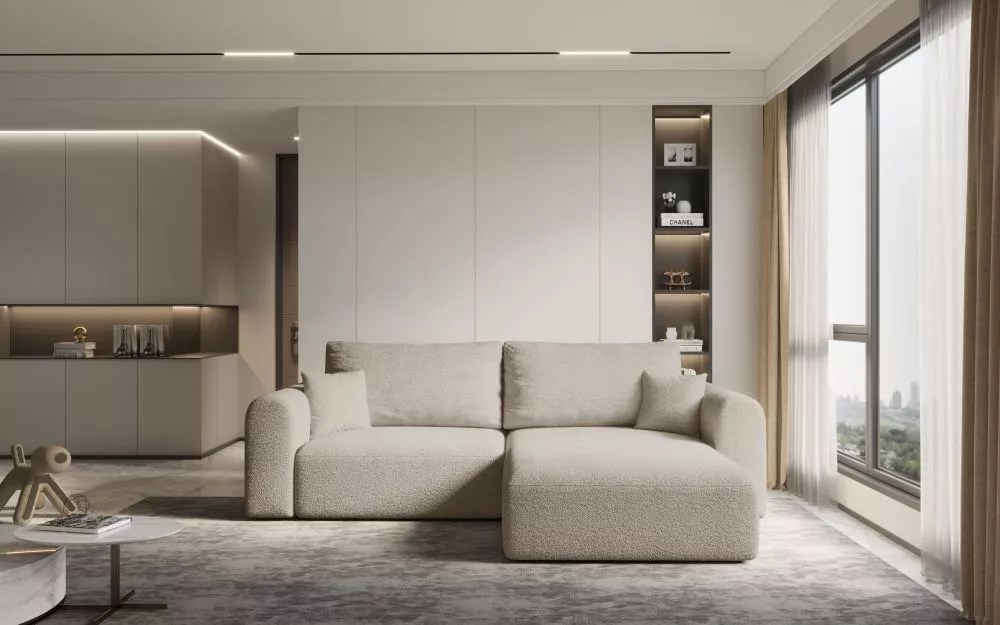 Dīvāns Karo Comfort Standard · Bēši pelēks · 165 × 248 × 79 cm