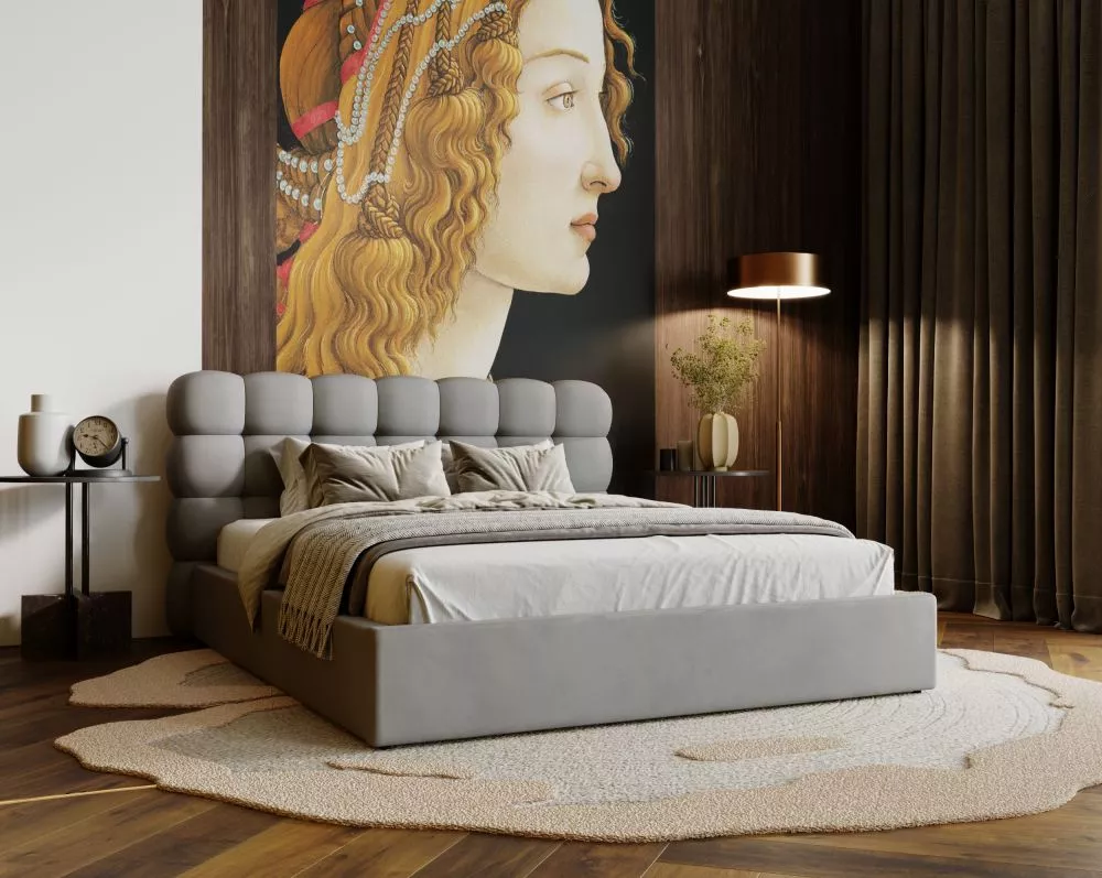 Gulta Olivio Standard ar stelāžu Guļamvietas platums: 120 cm, Guļamvietas garums: 200 cm, stelāžas tips: koka, · Gaiši p