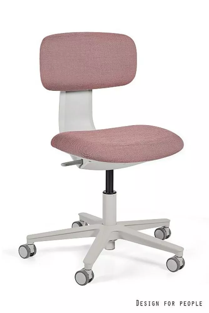 Datorkrēsls Robin Comfort Korpusa krāsa: gaiši pelēks, Elementu krāsa: rozā, Sēdvietas platums: 42.5 cm, · 45.5 × 63 × 7