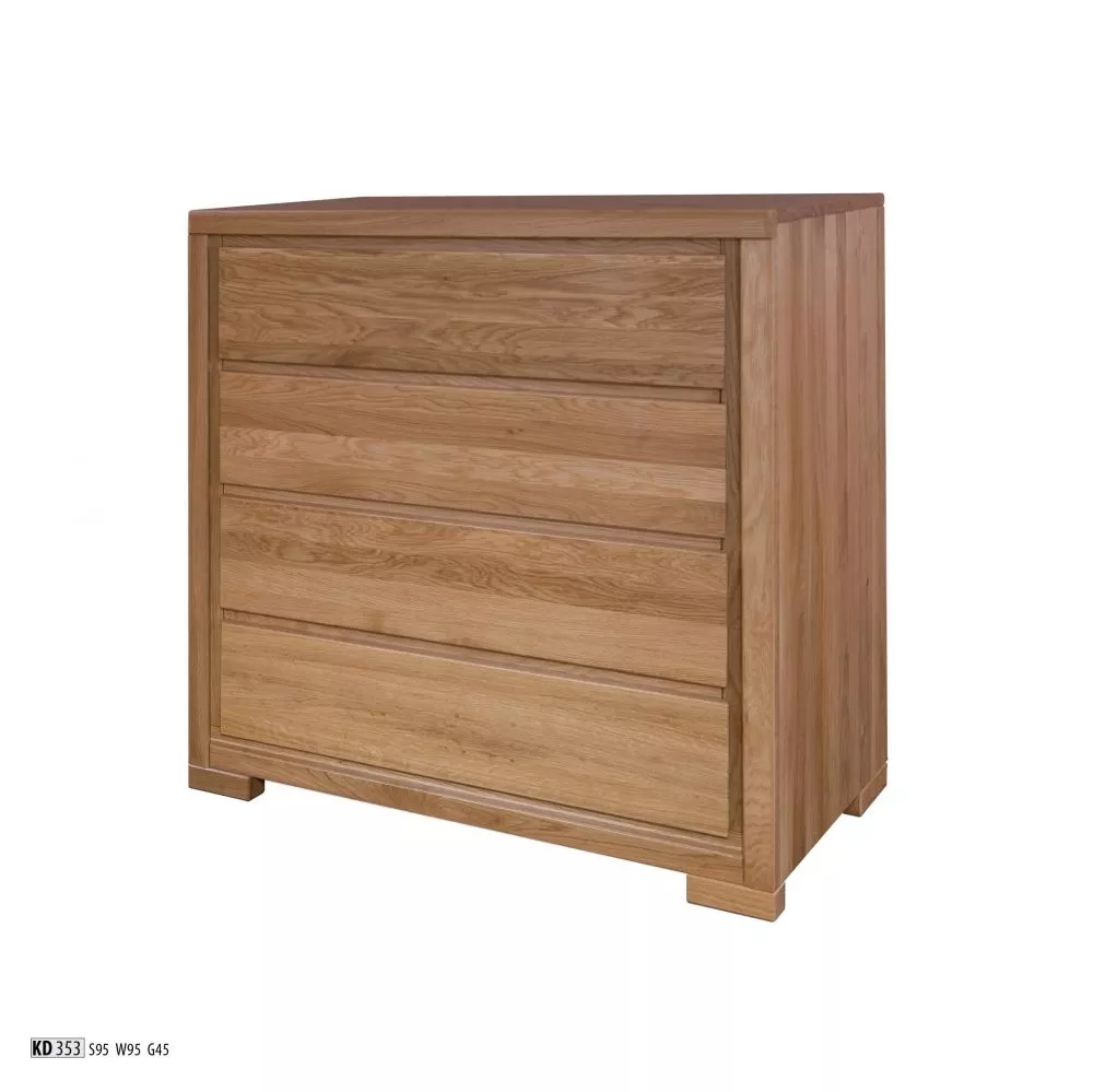 Kumode KD 353 · Tumšais ozols · 95 × 45 × 95 cm