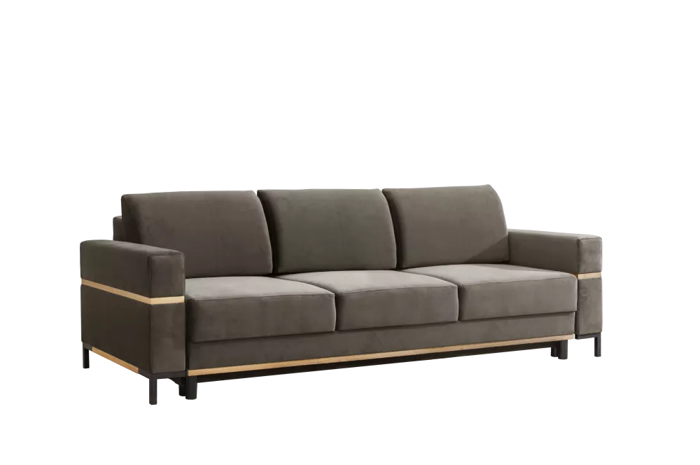 Dīvāns Movano Lux standard · Šokolādes · 98 × 234 × 90 cm