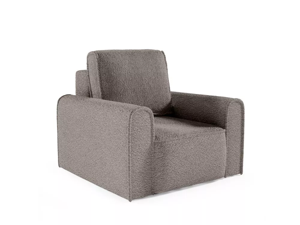 Mīksts krēsls Loretto 1S Premium Standard · Tumši brūns · 100 × 104 × 88 cm