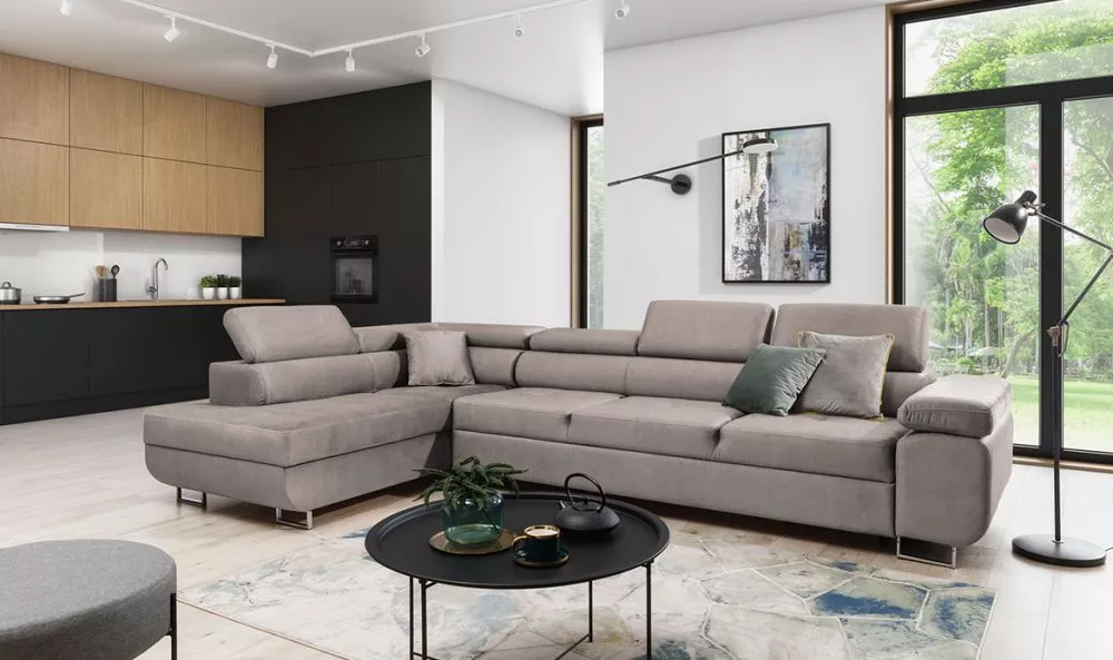 Dīvāns Annabelle Maxi Standard · Bēšs · 203 × 340 × 76 cm