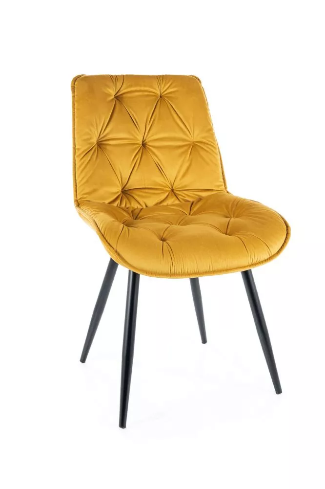 Krēsls Cherry 2 Velvet · Dzeltens · 88 × 53 × 61 cm