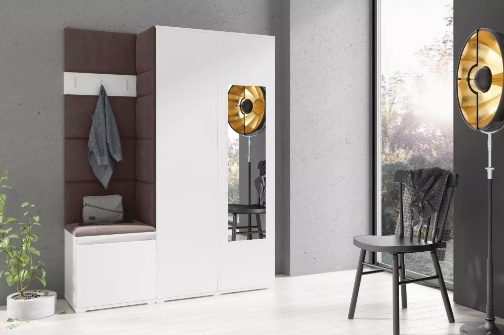 Apavu plaukts Emi 11 Trinity Korpusa krāsa: balts, · 140 × 185 × 40 cm