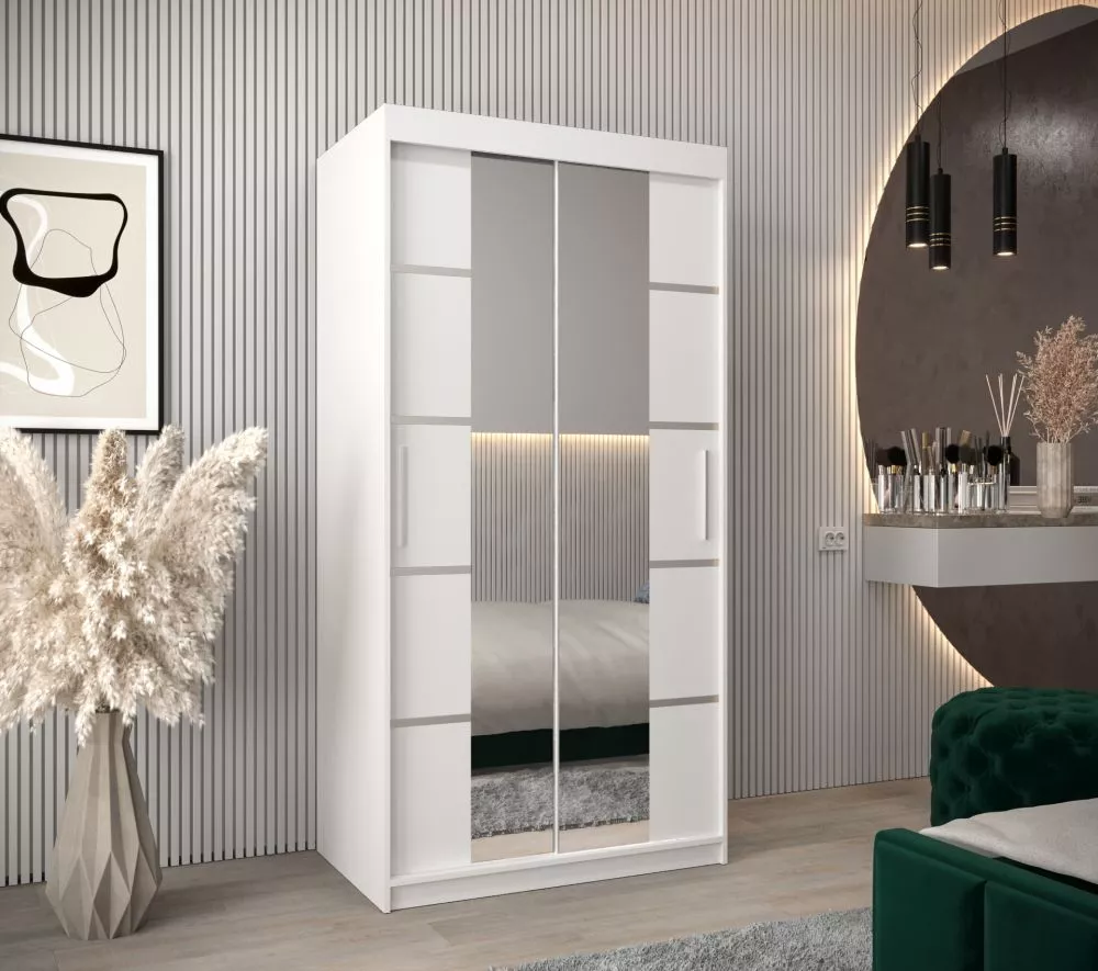 Skapis Verona 4 · Balts · 100 × 62 × 200 cm