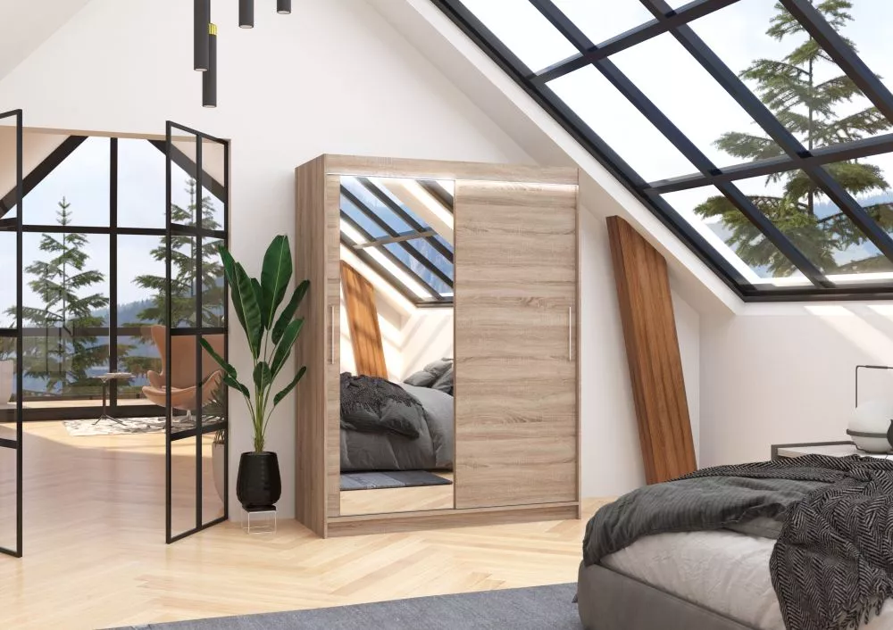 Skapis Bianco ar LED · Trifele · 150 × 58 × 200 cm