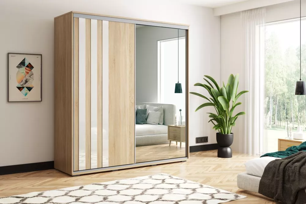 Skapis Modern A8 · Sonoma · 150 × 62 × 245 cm