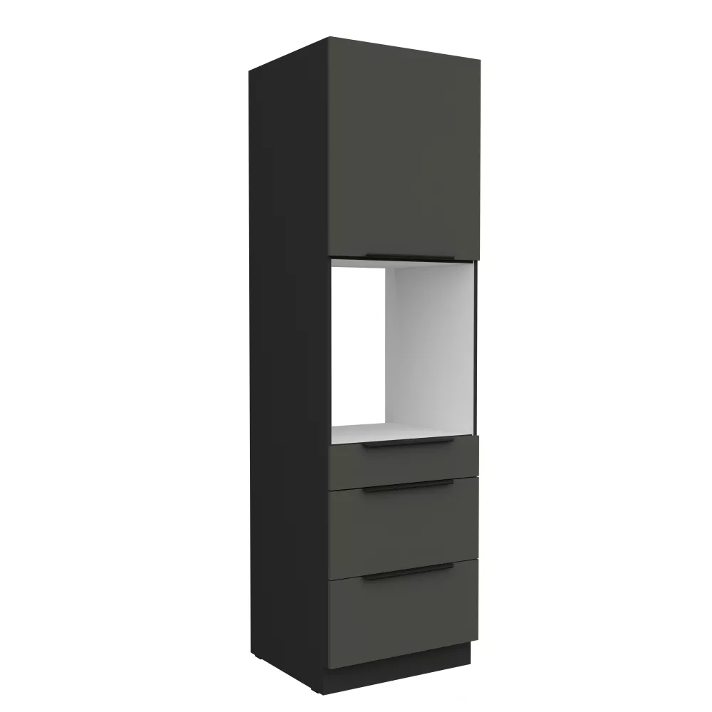 Virtuves skapis Aria Graphite 60 DPS-210 3S1F