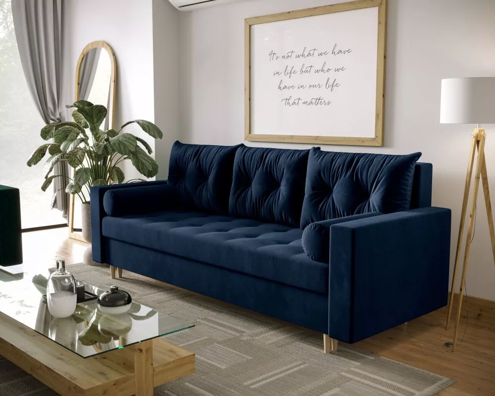 Dīvāns Skandi Sofa standard · Zils · 87 × 220 × 87 cm