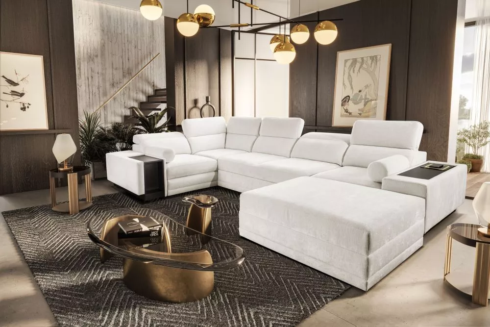 Dīvāns Enzo 4 Standard · Krēms · 210 × 350 × 71 cm