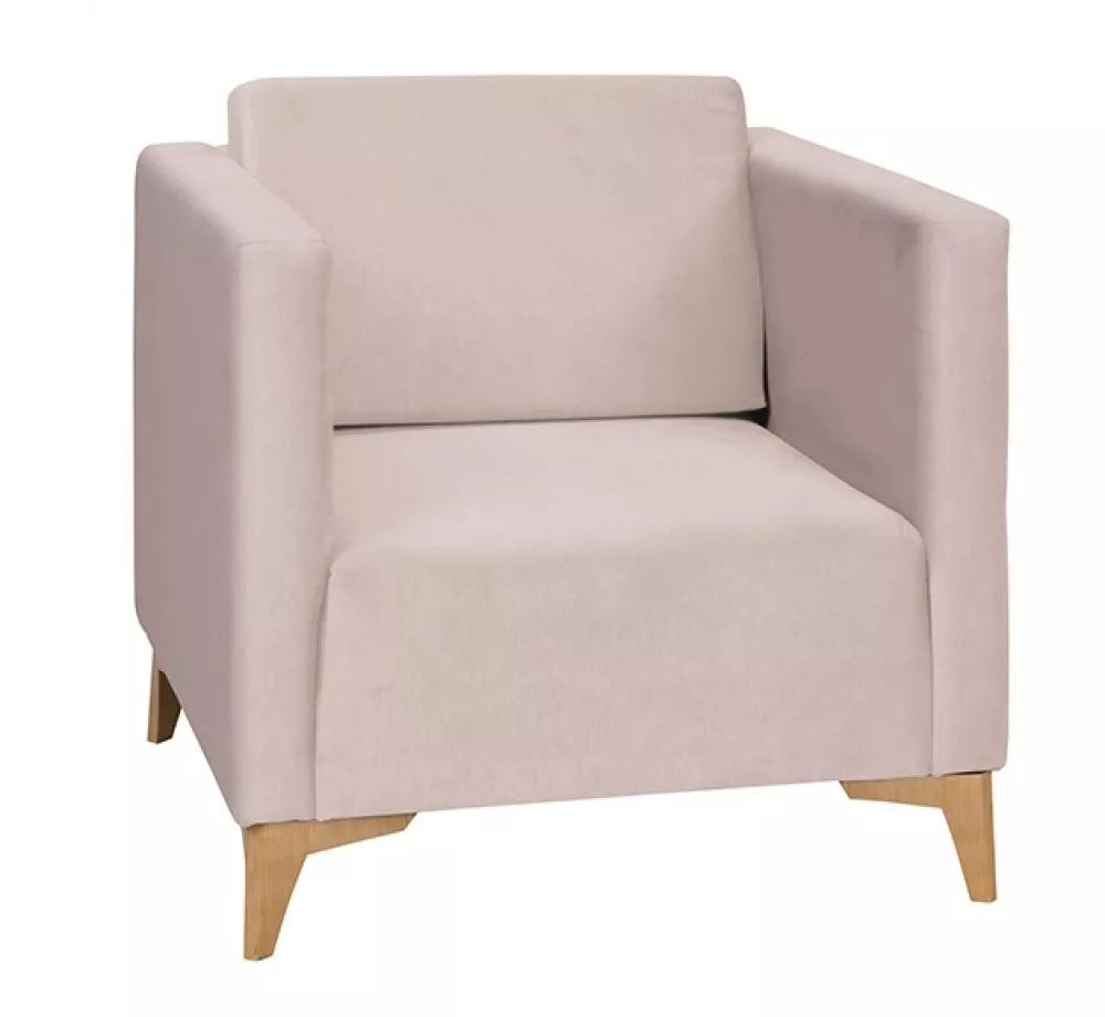 Mīksts krēsls Szafir 1S Standard Sēdvietas dziļums: 54 cm, · Bēšs · 76 × 82 × 74 cm