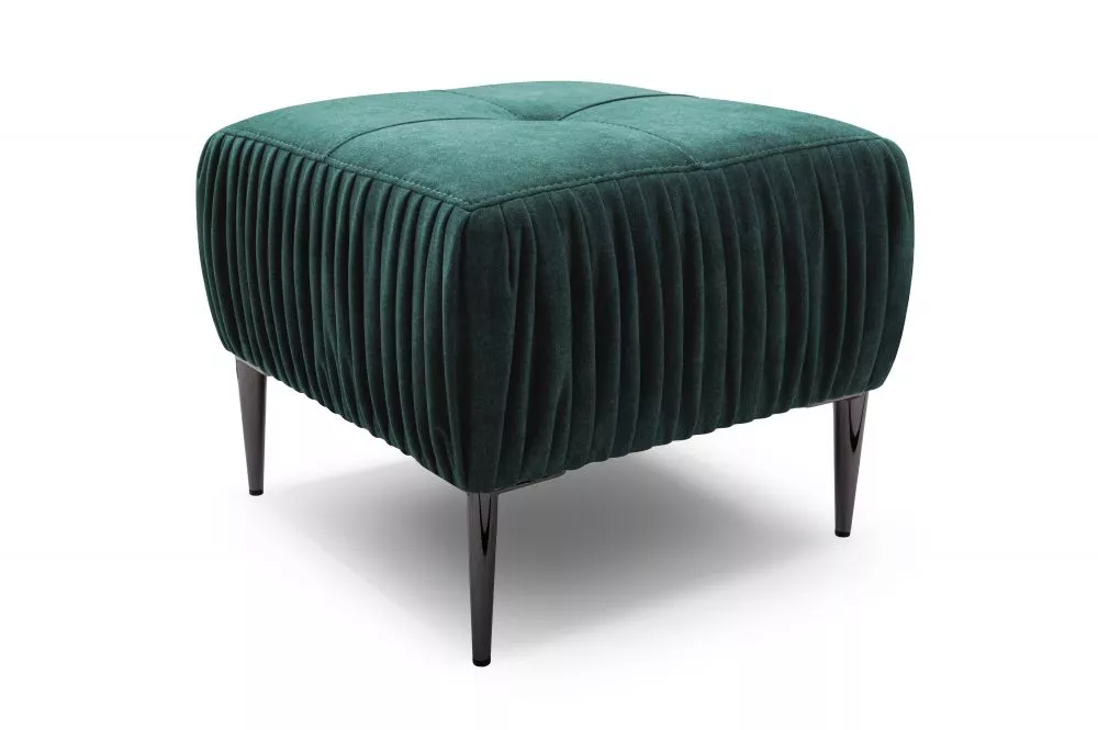 Pufs Rino P Standard Auduma numurs: Vena 04, · Zaļš · 51 × 45 × 51 cm