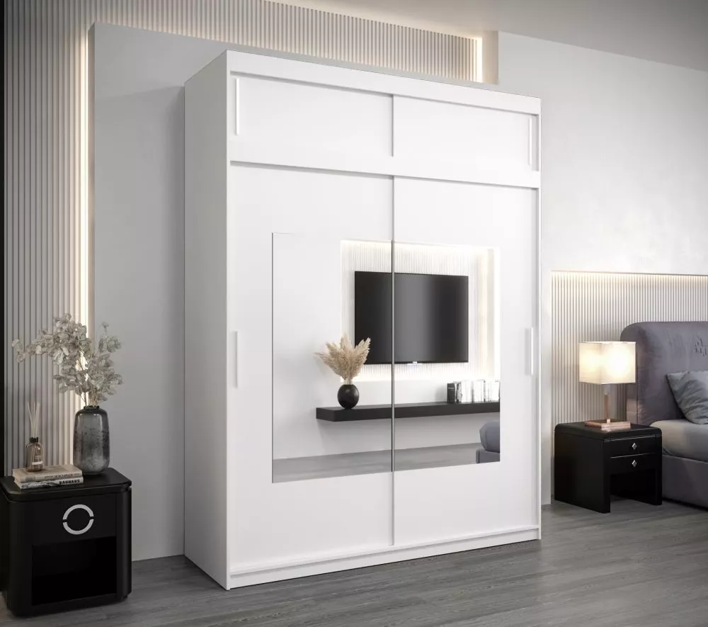 Skapis Torino SZ Premium · Balts · 180 × 62 × 240 cm