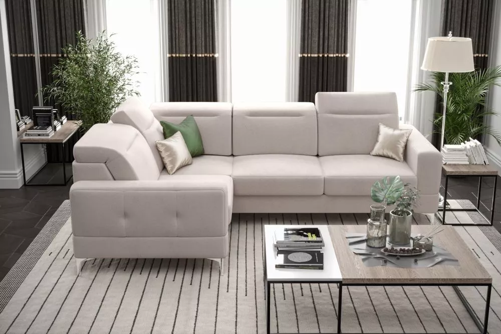 Dīvāns Malibu standard · Gaiši bēšs · 185 × 250 × 90 cm