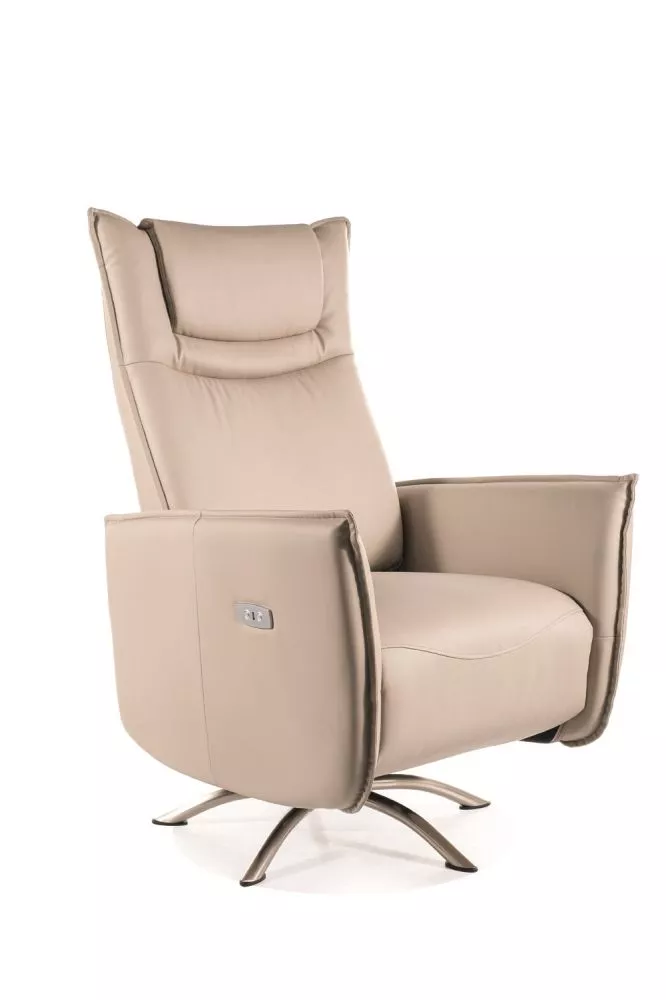 Mīksts krēsls Notos Sēdvietas dziļums: 48 cm, Maksimālais dziļums: 160 cm, · Bēšs · 72 × 83 × 116 cm