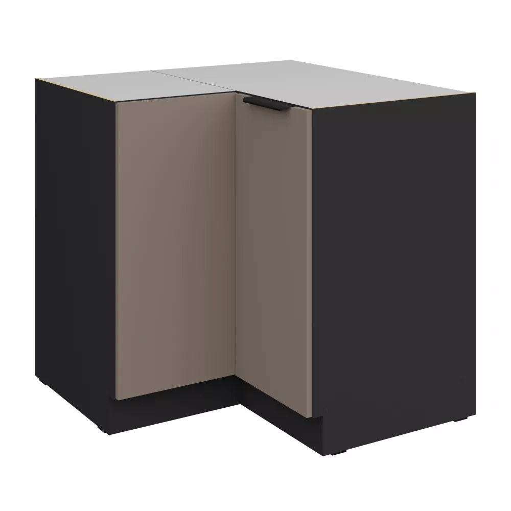 Virtuves skapis Aria Sandgrau 90x90 DN 2F BB