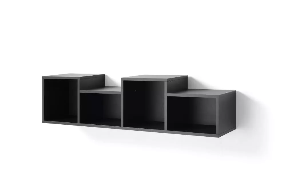 Plaukts Sergio SE10 · Melns · 120 × 30 × 25 cm