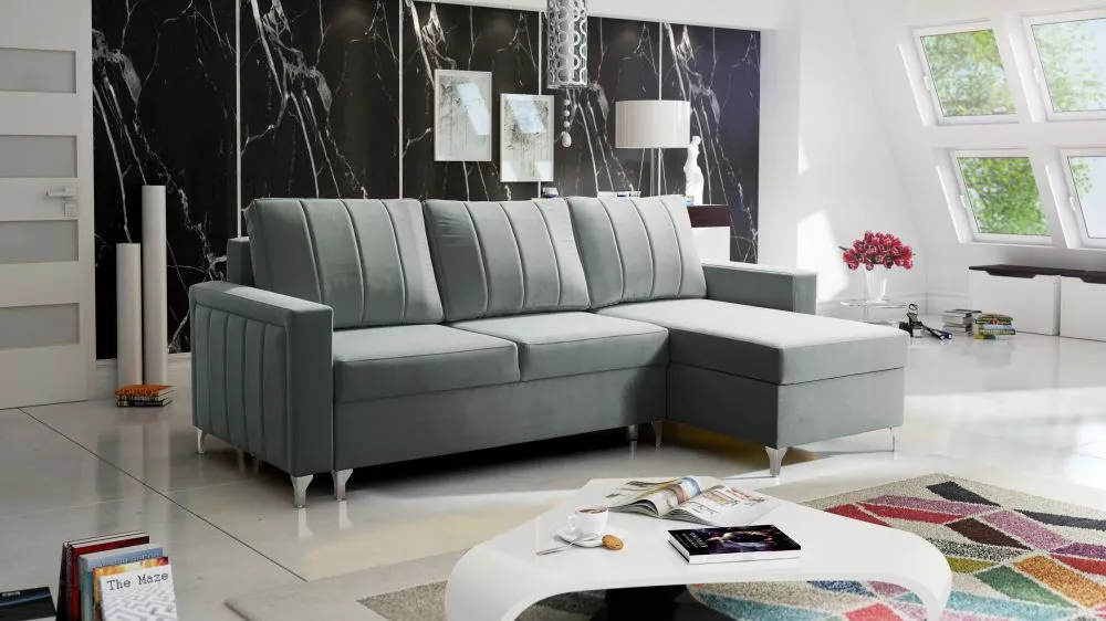 Dīvāns Rossi Comfort Standard · Pelēks · 150 × 235 × 96 cm