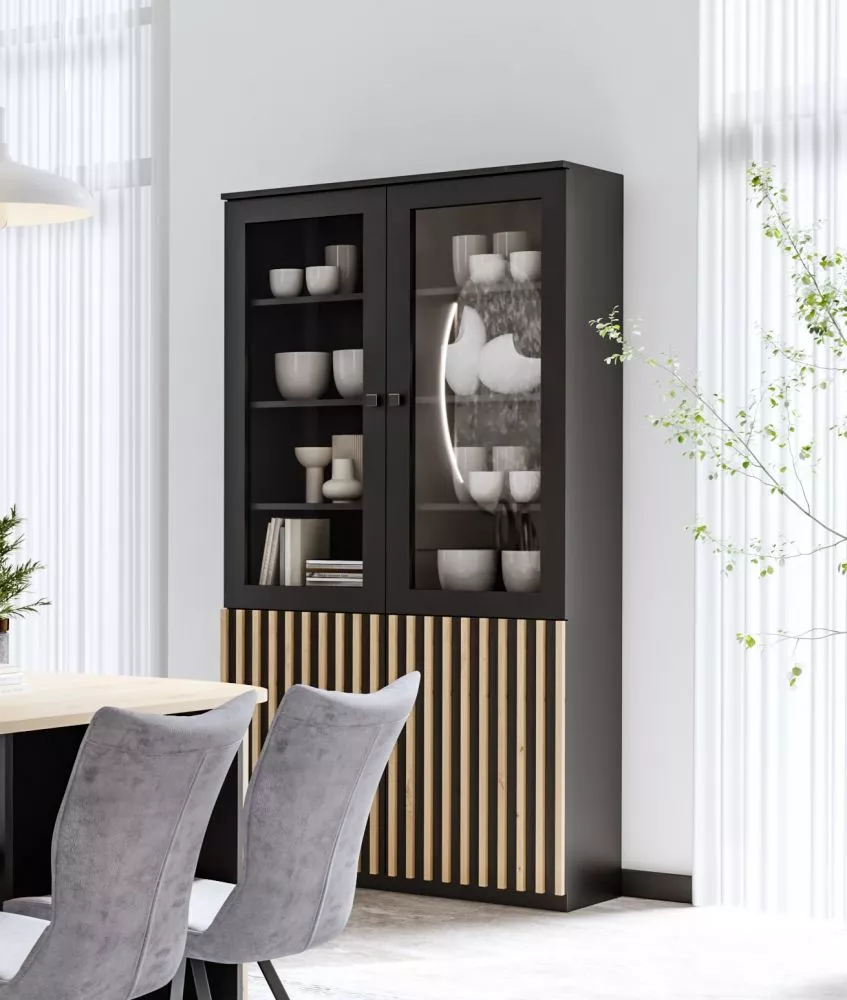 Sekcija Latte LE-WI Korpusa krāsa: melns, · 105.6 × 40 × 200 cm
