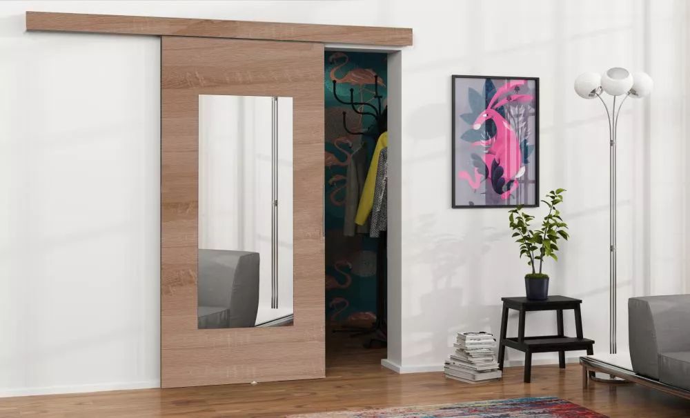 Bīdāmās durvis Malibu M-7 · Ozols sonoma · 96 × 205 cm
