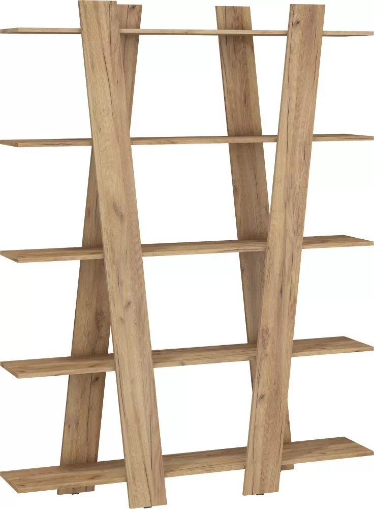 Plaukts Via 07 · Zelts ozols · 150 × 194 × 30 cm