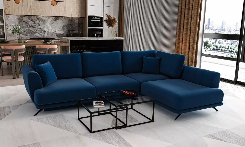 Dīvāns Larde Comfort Standard · Zils · 178 × 280 × 90 cm